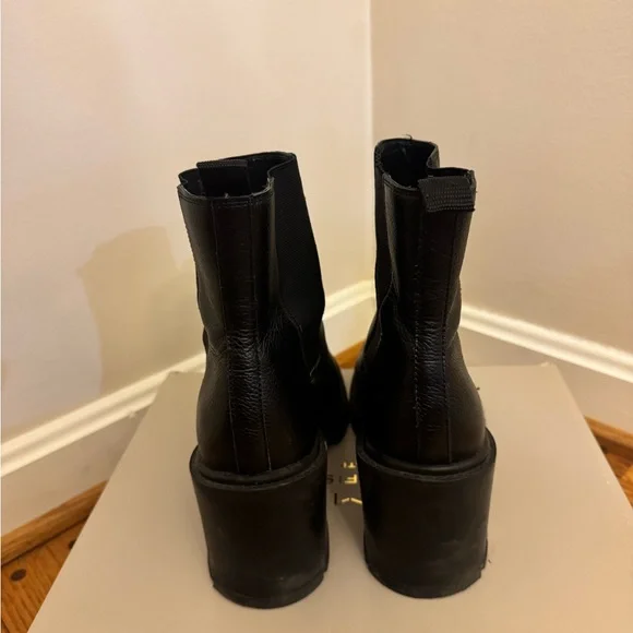 Marc Fisher Black Chunky Heel Boots - Picture 4 of 4